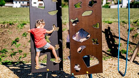 Children climbing