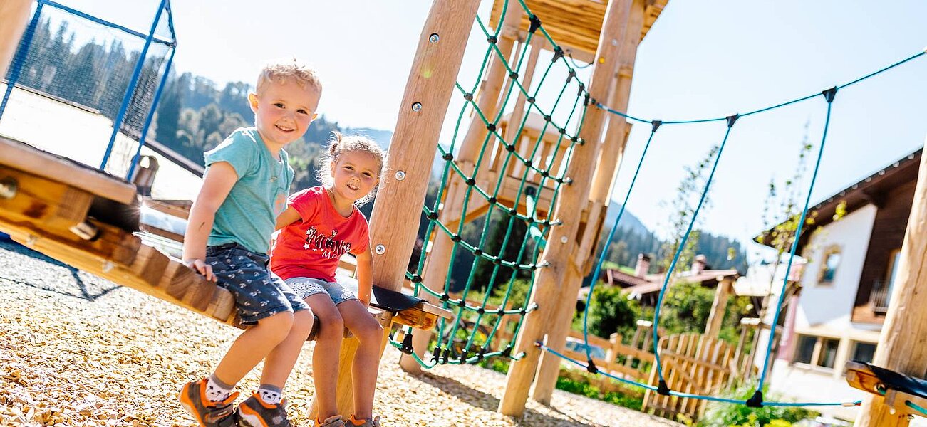 Kids on the play area