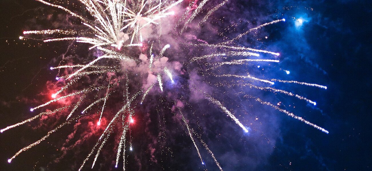 Feuerwerk im Familienurlaub