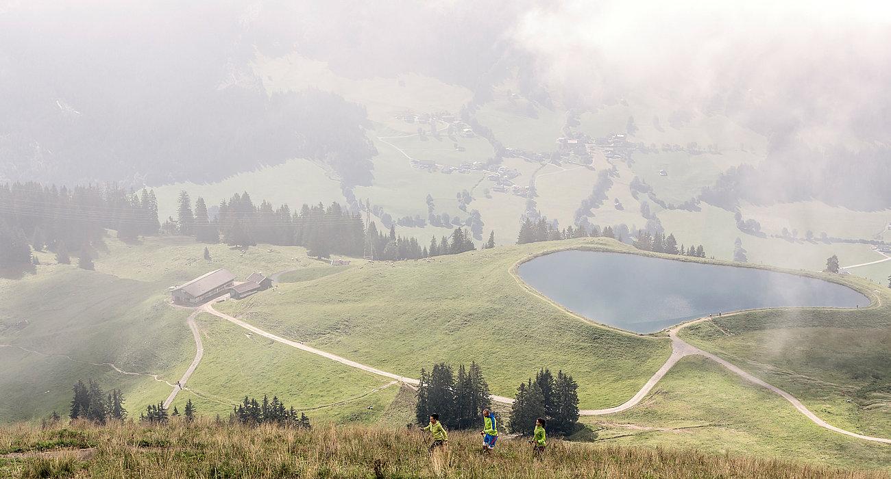 Mountain landscape with lake